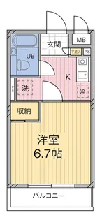 エクセルハイム【1階】の間取り