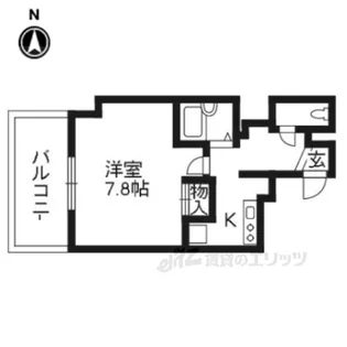 Evans祇園【5階】の間取り