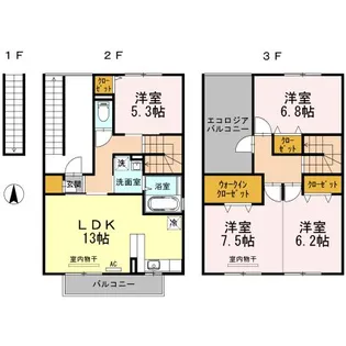 グリーンパーク西石井の間取り