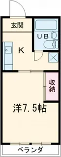 グランコート姫子B【4階】の間取り
