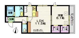ドエル中村北【4階】の間取り
