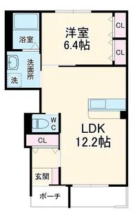 S-ペニンシュラ【1階】の間取り
