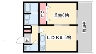 フレンドリー中島【1階】の間取り