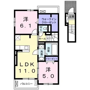 M-フォレストII【2階】の間取り