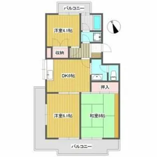 椿峰ロイヤルガーデン【1階】の間取り