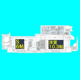 エステムプラザ名古屋D.C.2027【10階】の間取り