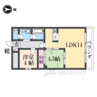 KTマンション2号館【5階】の間取り