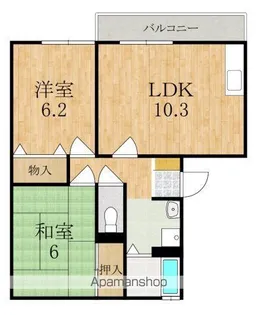 セジュールN I棟【3階】の間取り