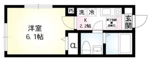 カーサブランカ杉田【1階】の間取り