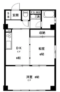 横浜天王町レジデンス【4階】の間取り