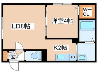 amistad【4階】の間取り