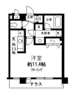 ラインハウス池上【1階】の間取り