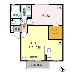 ローリエ A/B【2階】の間取り