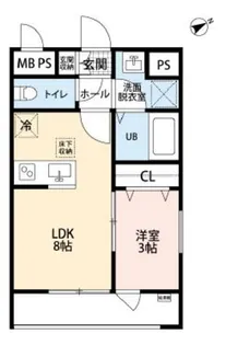 リーブルファイン淵野辺【3階】の間取り
