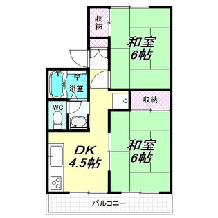 星野ハイツA棟【2階】の間取り
