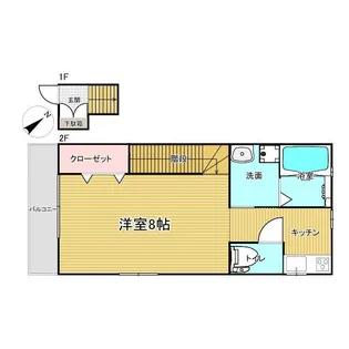 CASA BLU【2階】の間取り