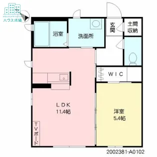 シャーメゾンKTII【1階】の間取り