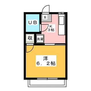 ハマハイツ【2階】の間取り