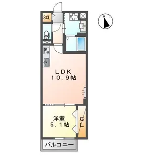 紺屋館【5階】の間取り