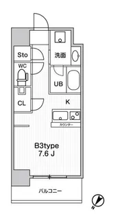JMFResidence町田【6階】の間取り