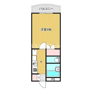 リバーサイドスクエア壱番館【3階】の間取り
