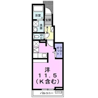カーフ ヒルズ II【1階】の間取り