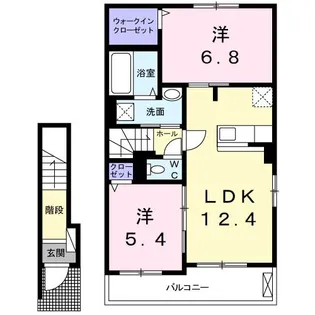 フェリーチェ船橋III【2階】の間取り