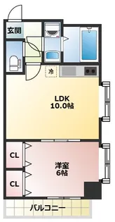 リヴェルFUJI【5階】の間取り