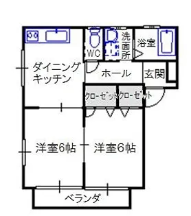 ポポラーレD【1階】の間取り