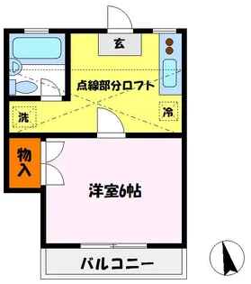 エステート小金22【2階】の間取り