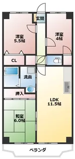 サンブリッジ【1階】の間取り