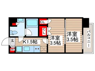 パークアクシス上野EAST【3階】の間取り