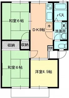 グリーンウッドA【1階】の間取り