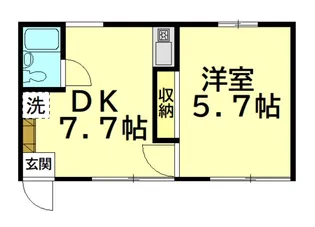 水澤蓮根コーポ【2階】の間取り