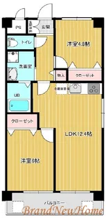 プランドール北花田【3階】の間取り