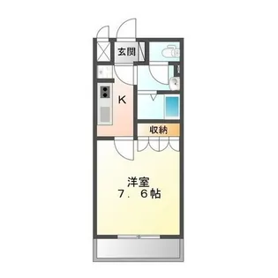 サンフィットあけぼの【1階】の間取り