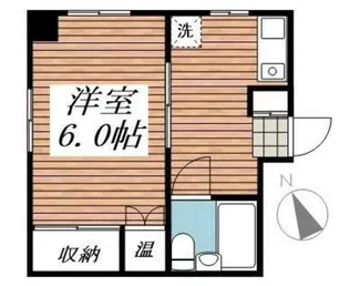 レジデンス中野【2階】の間取り