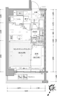 クリオ横濱元町通りザ・グラン【2階】の間取り