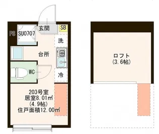 ラ・カーサ東小岩IV【2階】の間取り