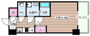 アドバンス西梅田ビオス【7階】の間取り