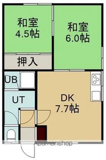 フローラ八幡(フローラハチマン)【2階】の間取り