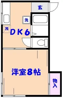 殿畑ハイツ【2階】の間取り