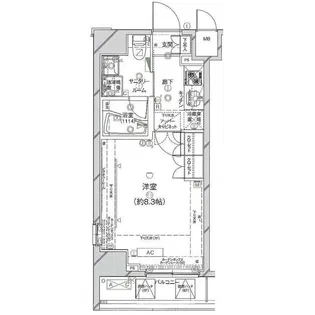 ステージグランデ蒲田アジールコート【2階】の間取り
