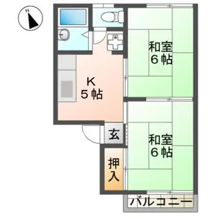 メゾンブランシュ【2階】の間取り