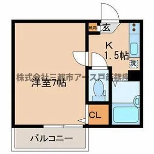 ディアグレース大森【2階】の間取り