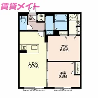 lumiere・douce【2階】の間取り