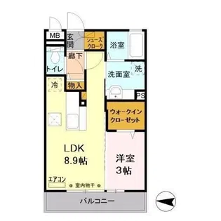フォアール【1階】の間取り