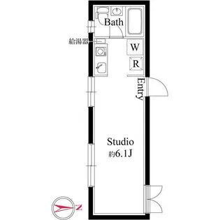 アパートメントクロ三軒茶屋【2階】の間取り