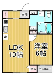 メゾンドピュア【2階】の間取り