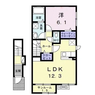 コクーン吹上【2階】の間取り